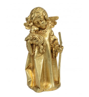 Engel mit Schaf (562) Blattgold Höhe 20,5 cm