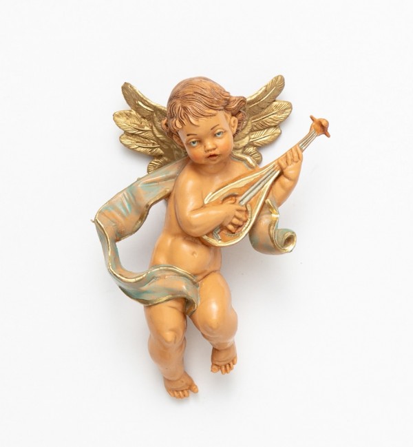 Engel mit Mandoline (65) Höhe 11 cm