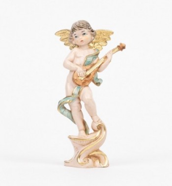 Engel mit Mandoline (264) Porzellanimitation Höhe 12 cm