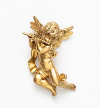 Engel mit Flöte (265) vergoldet Höhe 11 cm