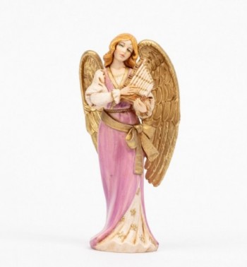 Engel mit Orgel (268) Porzellanimitation Höhe 15 cm