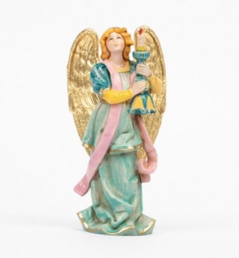 Engel mit Kerze (313) Porzellanimitation Höhe 14 cm