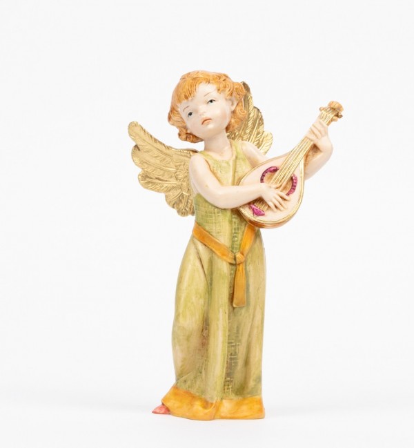 Engel mit Mandoline (362) Porzellanimitation Höhe 15 cm