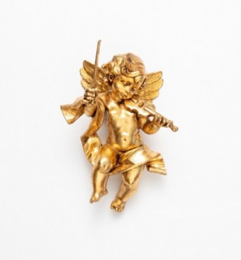 Engel mit Geige (366) Blattgold Höhe 22 cm