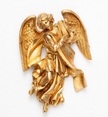 Engel mit Lyra (368) Blattgold Höhe 21 cm