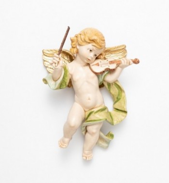 Engel mit Geige (466) Porzellanimitation Höhe 27 cm