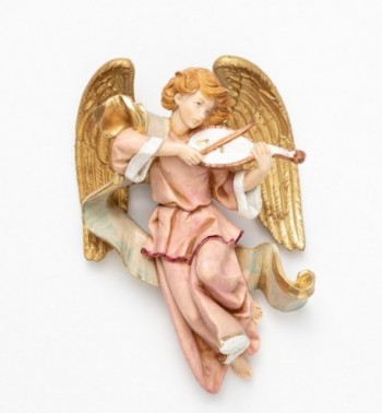 Engel mit Geige (469) Porzellanimitation Höhe 17 cm