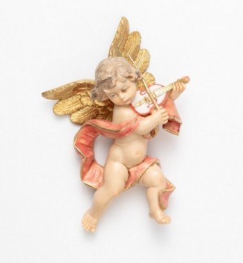Engel mit Geige (566) Porzellanimitation Höhe 17 cm