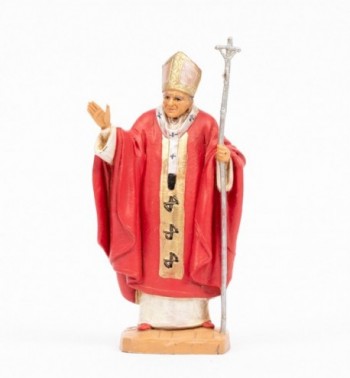 Papst Johannes Paul II. (648) rote Soutane Höhe 13 cm