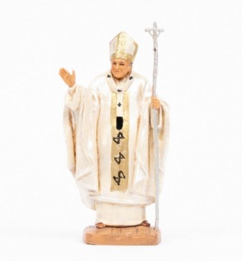 Papst Johannes Paul II. (648) weiße Soutane Höhe 13 cm