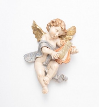 Engel mit Lyra (665) Porzellanimitation Höhe 36 cm