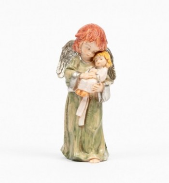 Engel mit Jesuskind (835) Porzellanimitation Höhe 15 cm