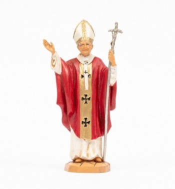 Papst Johannes Paul II. (1116) mit roter Soutane Höhe 18 cm