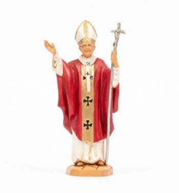 Papst Johannes Paul II. (1116) mit roter Soutane Höhe 18 cm