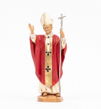 Papst Johannes Paul II. (1117) mit roter Soutane Höhe 23 cm