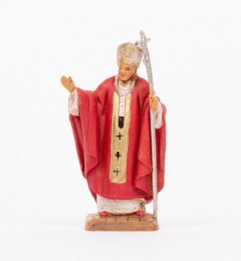 Papst Johannes Paul II. (1216) mit roter Soutane Höhe 7 cm