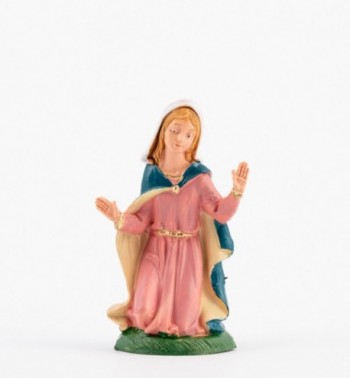 Mutter Gottes für Krippe in traditioneller Farbe Höhe 10 cm