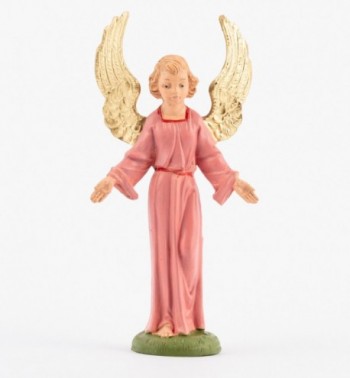 Stehender Engel für Krippe in traditioneller Farbe Höhe 10 cm