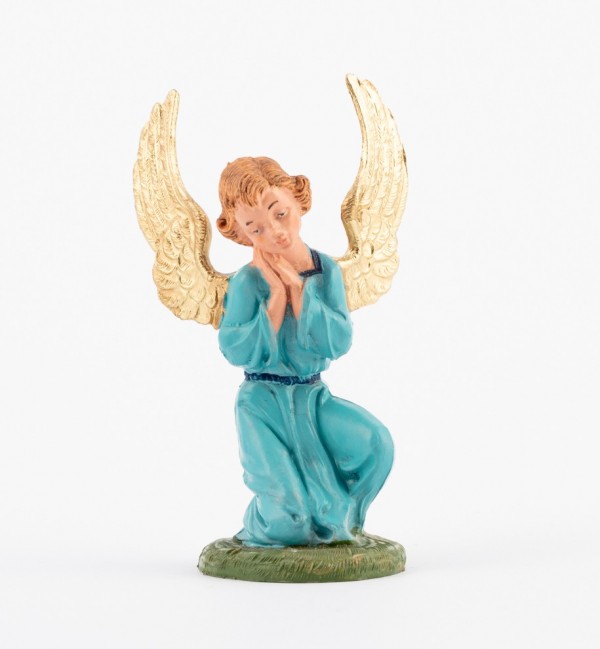 Kniender Engel für Krippe in traditioneller Farbe Höhe 10 cm