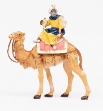 König auf Kamel (3) für Krippe in traditioneller Farbe Höhe 19 cm