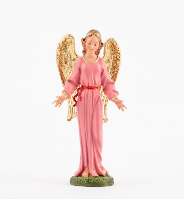 Stehender Engel für Krippe in traditioneller Farbe Höhe 19 cm