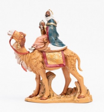 König auf Kamel für Krippe Höhe 19 cm
