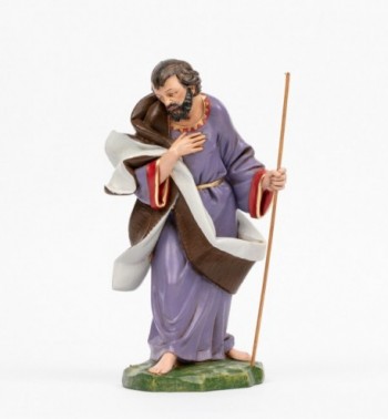 Heilige Josef für Krippe in traditioneller Farbe Höhe 30 cm
