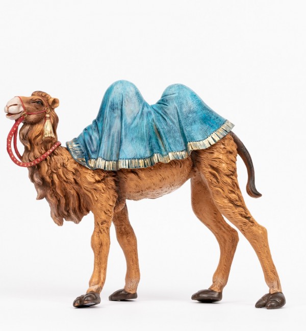 Stehendes Kamel für Krippe in traditioneller Farbe Höhe 30 cm