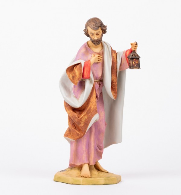 Heilige Josef aus Harz für Krippe Höhe 52 cm