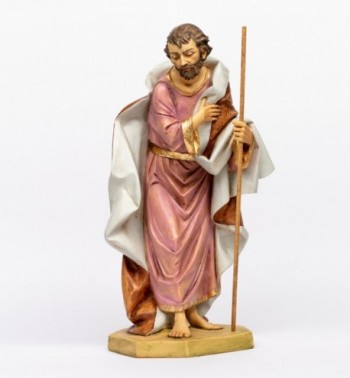 Heilige Josef aus Harz für Krippe Höhe 65 cm