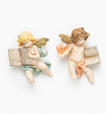 Engel mit Buch (896-7) Porzellanimitation Höhe 7 cm