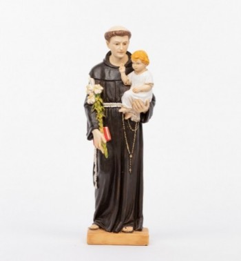 Heilige Antonius mit Jesuskind aus Harz Höhe 52 cm