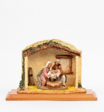 Szene Geburt Jesu mit Gestalten Höhe 12 cm