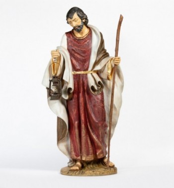 Heilige Josef aus Harz für Krippe Höhe 180 cm