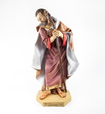 Heilige Josef aus Harz für Krippe Höhe 25 cm