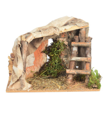 Hirschhaus aus Holz Nr. 1842 Höhe 12 cm